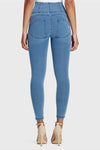 WR.UP® Denim - High Waisted - 7/8 Length - Light Blue + Blue Stitching 3