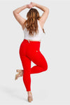 WR.UP® Curvy Fashion - High Waisted - 7/8 Length - Red 4