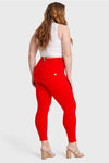 WR.UP® Curvy Fashion - High Waisted - 7/8 Length - Red 5