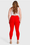 WR.UP® Curvy Fashion - High Waisted - 7/8 Length - Red 6