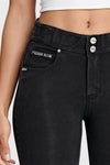 N.O.W® Denim - High Waisted - Full Length - Black + Black Stitching 10