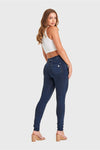 N.O.W® Denim - High Waisted - Full Length - Dark Blue + Blue Stitching 3