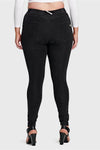 WR.UP® Curvy Denim - High Waisted - Full Length - Black + Black Stitching 3