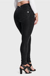 WR.UP® Curvy Denim - High Waisted - Full Length - Black + Black Stitching 7