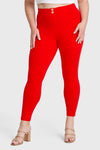 WR.UP® Curvy Fashion - High Waisted - Full Length - Red 4