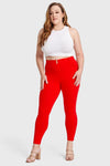 WR.UP® Curvy Fashion - High Waisted - Full Length - Red 1