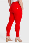 WR.UP® Curvy Fashion - Zip High Waisted - Full Length - Red 4