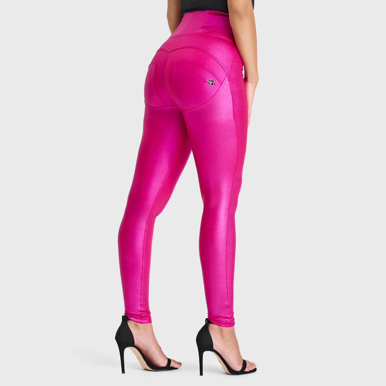 WR.UP® Disco Pants - Super High Waisted - Full Length - Hot Pink - Freddy Australia