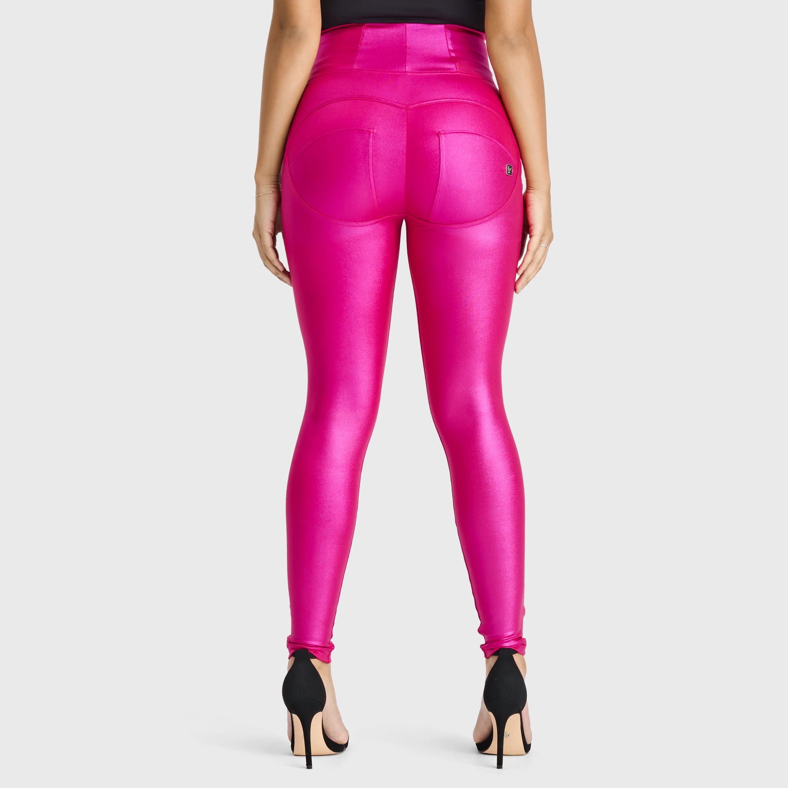 WR.UP® Disco Pants - Super High Waisted - Full Length - Hot Pink - Freddy Australia