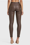 WR.UP® Faux Leather - High Waisted - Full Length - Chocolate 7