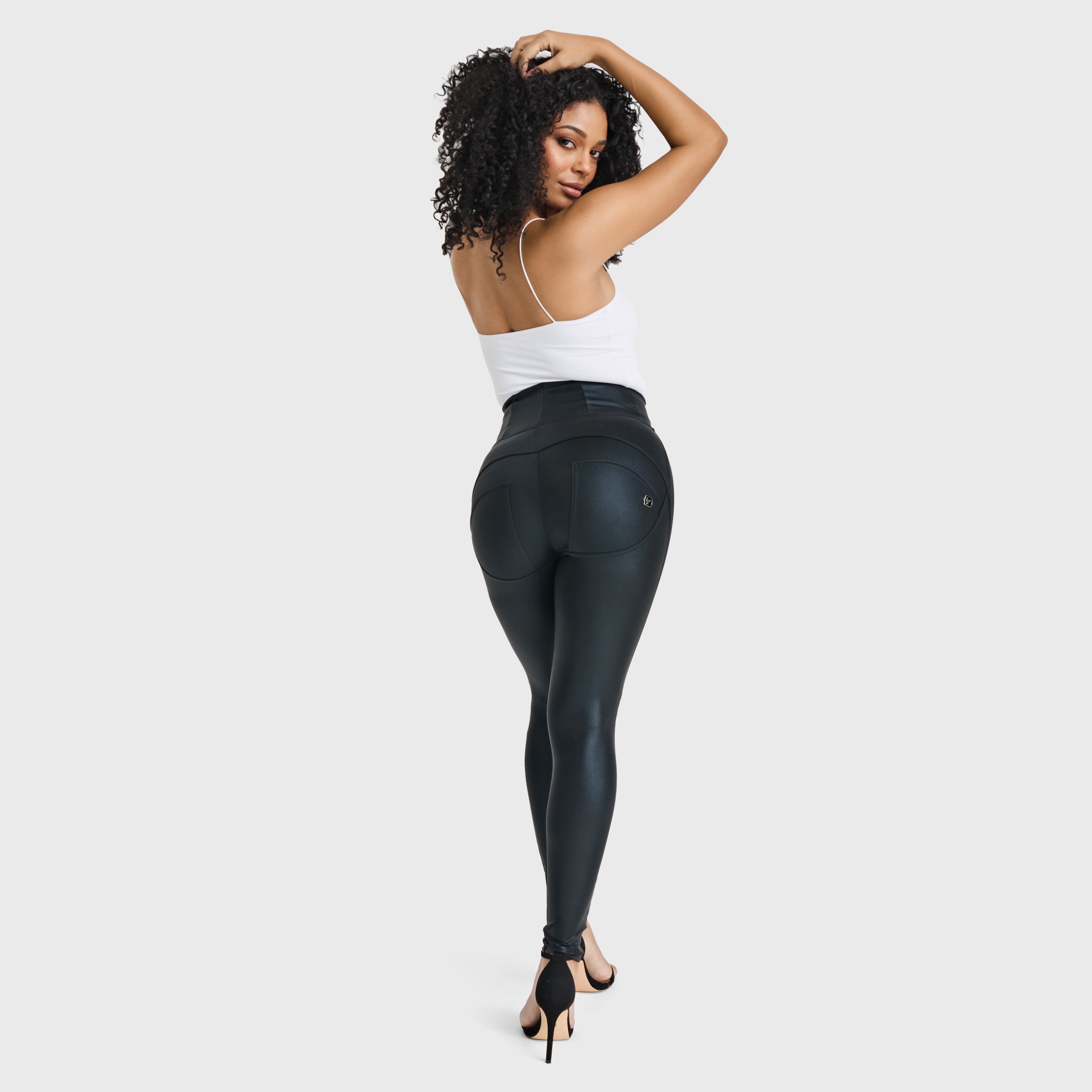 WR.UP® Disco Pants - Super High Waisted - Full Length - Black 1