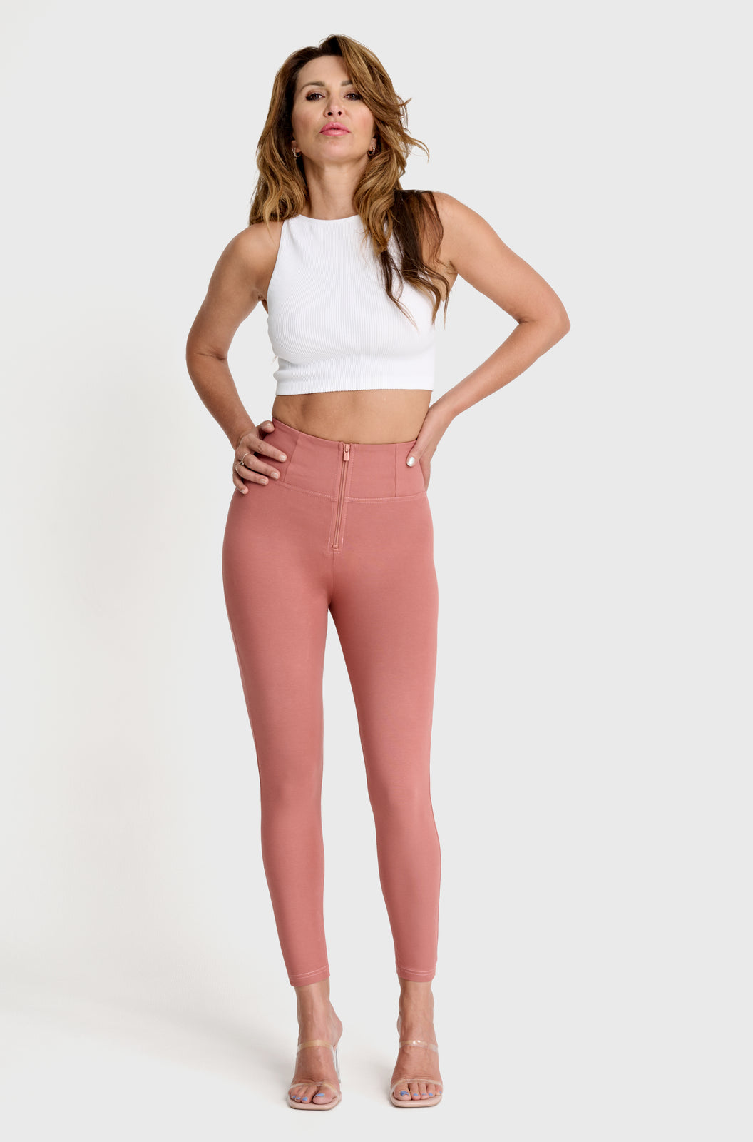 WR.UP® Fashion - High Waisted - 7/8 Length - Dusty Rose