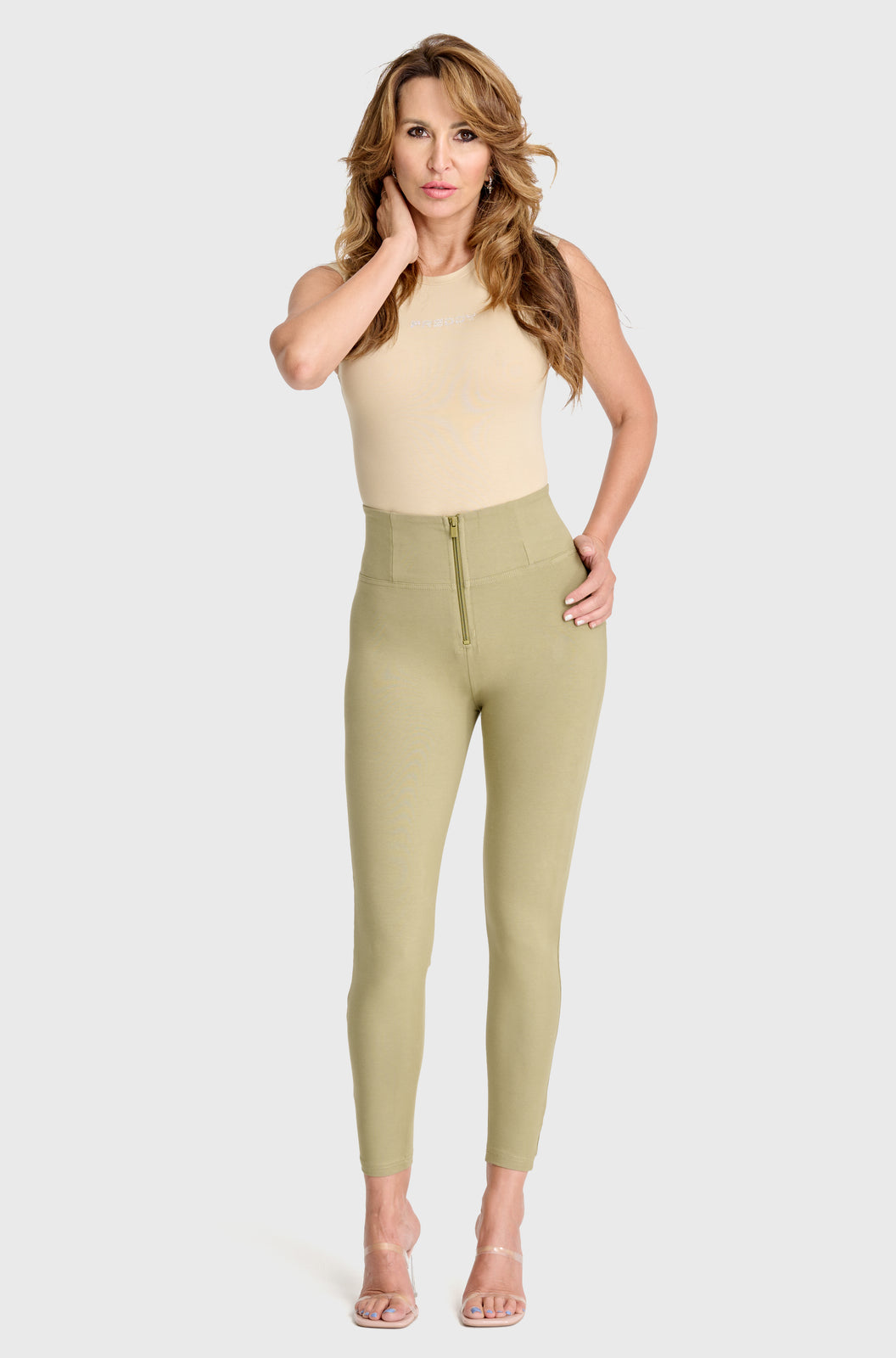 WR.UP® Fashion - High Waisted - 7/8 Length - Sage Green