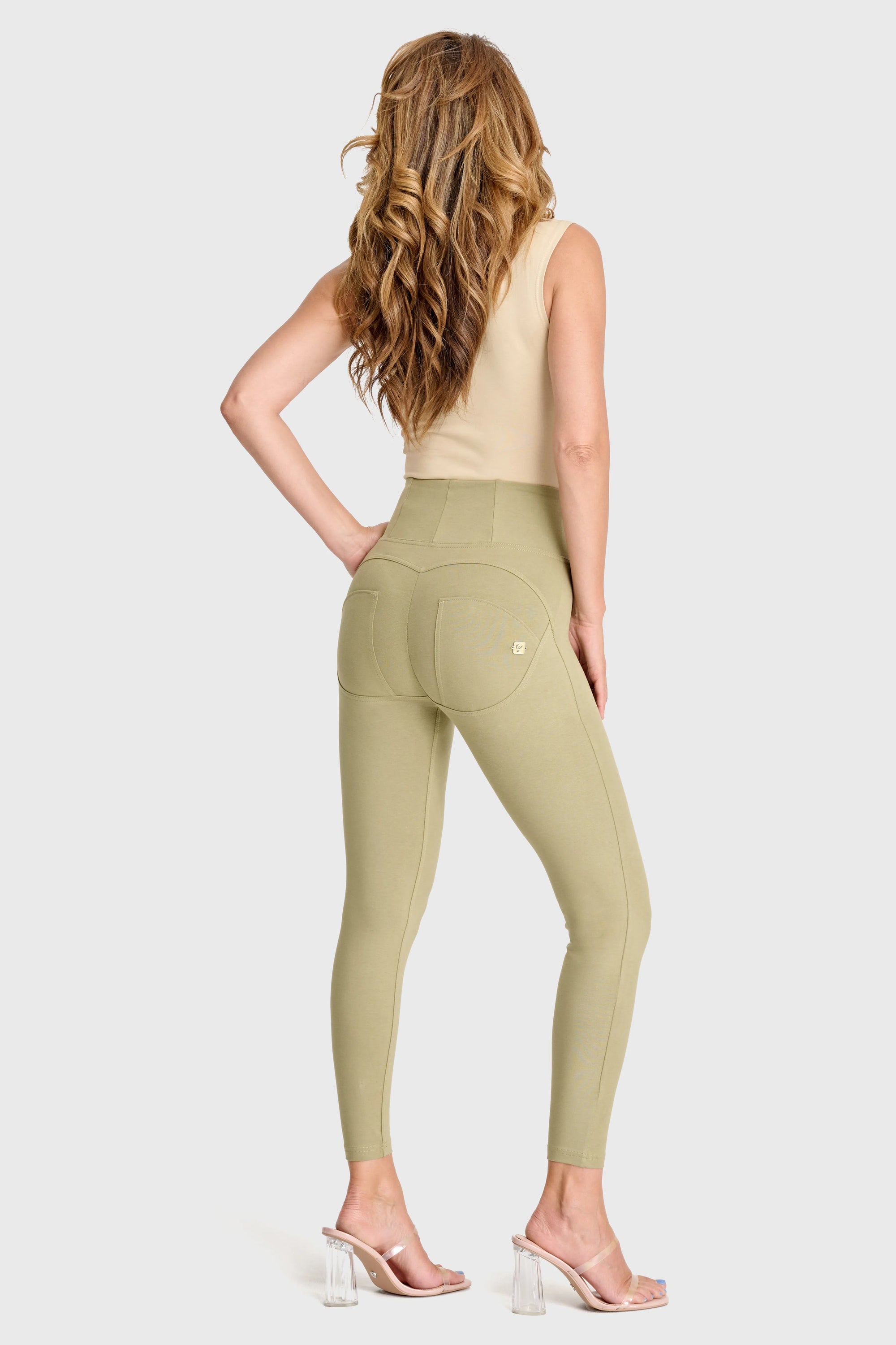 WR.UP® Fashion - High Waisted - 7/8 Length - Sage Green 3