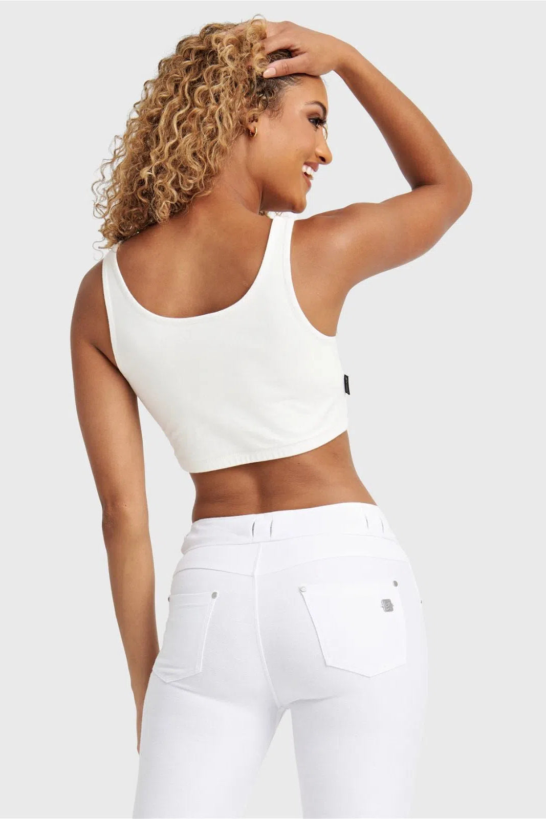 Cropped Tank Top - White 2