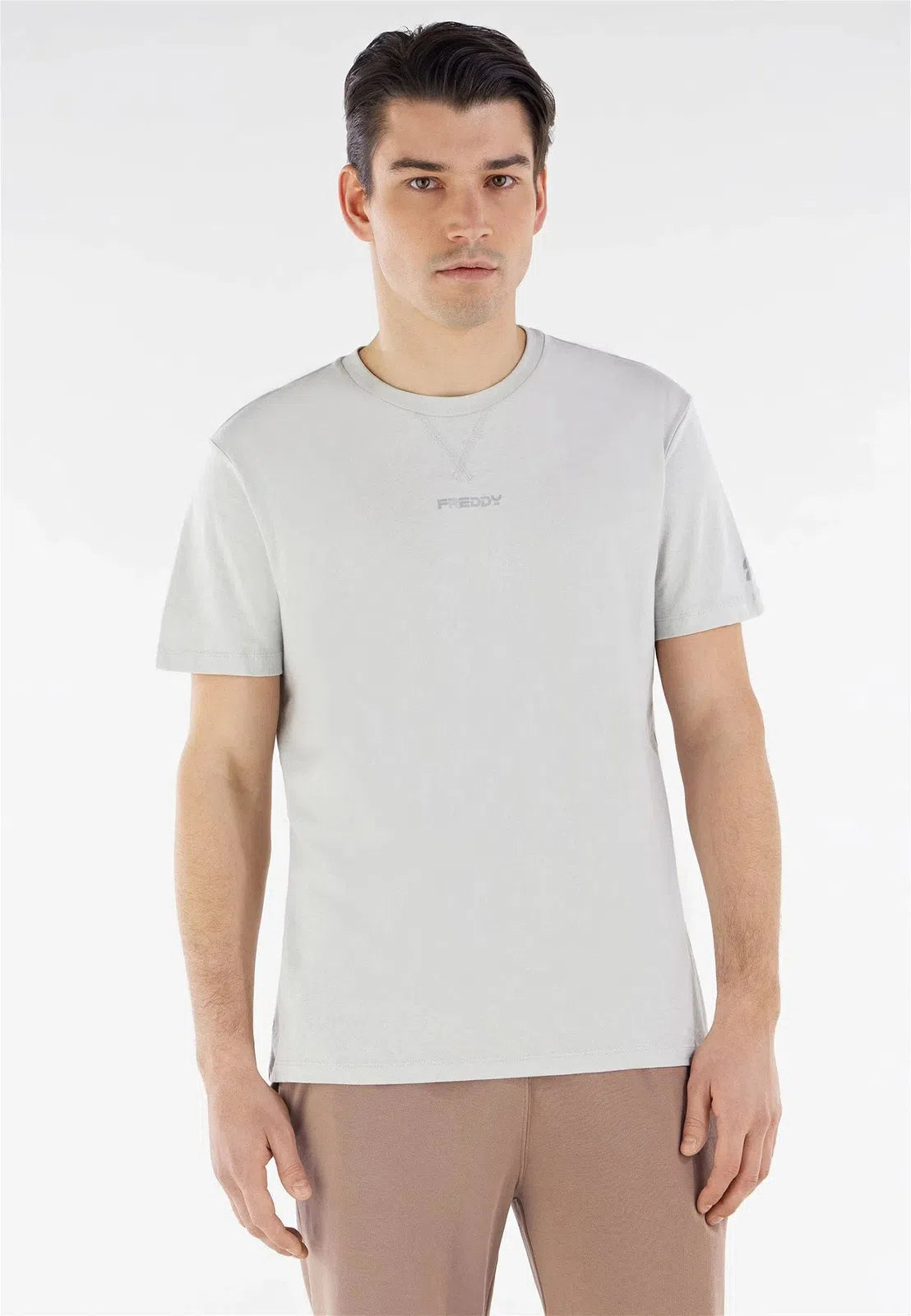 Men's Freddy Logo T Shirt - Light Grey 2