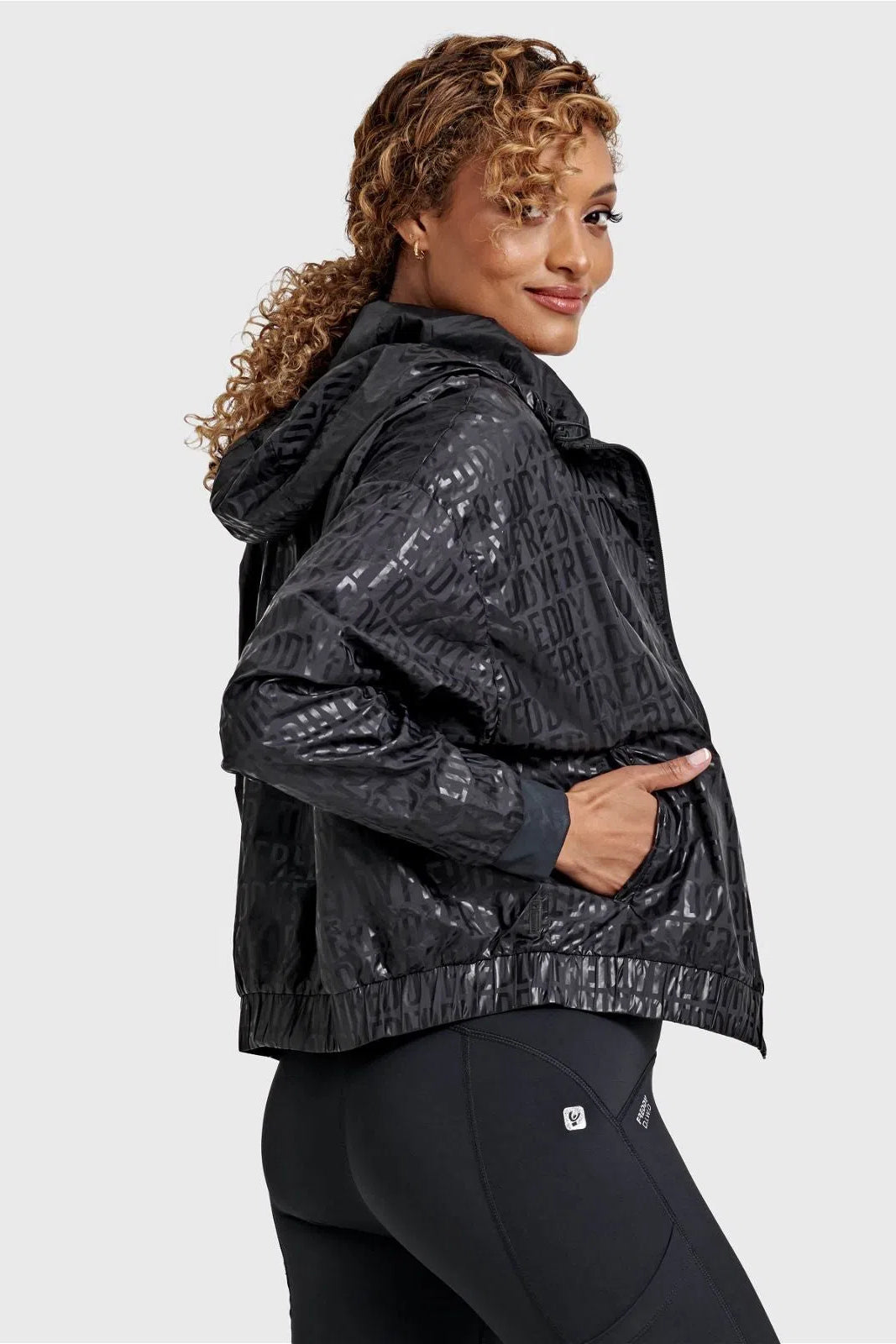 Sports Jacket with Freddy Print - Black 2