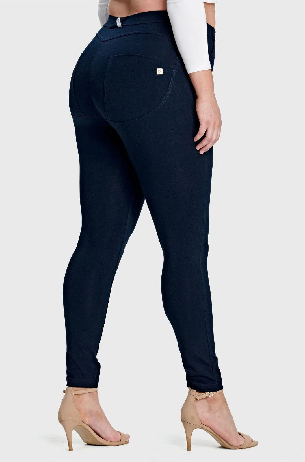 WR.UP® Curvy Fashion - High Waisted - Full Length - Navy Blue