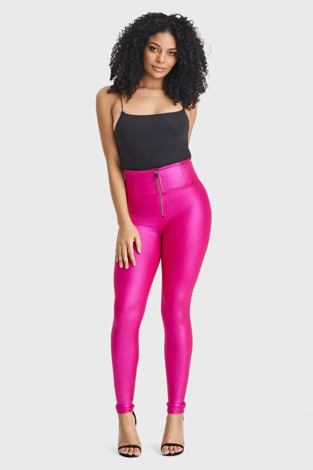 WR.UP® Disco Pants - Super High Waisted - Full Length - Hot Pink 1