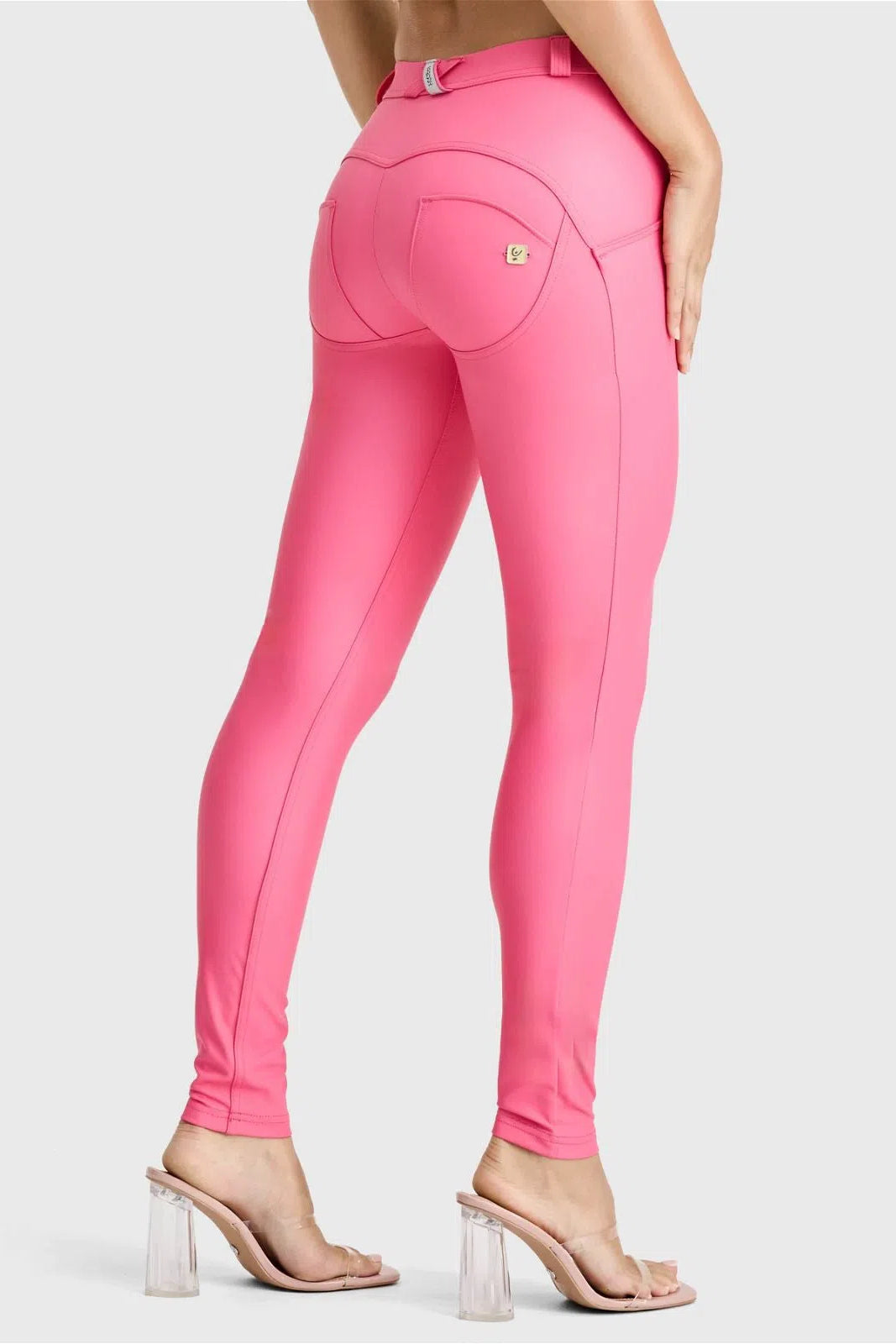 WR.UP® Faux Leather - Mid Rise - Full Length - Candy Pink 1