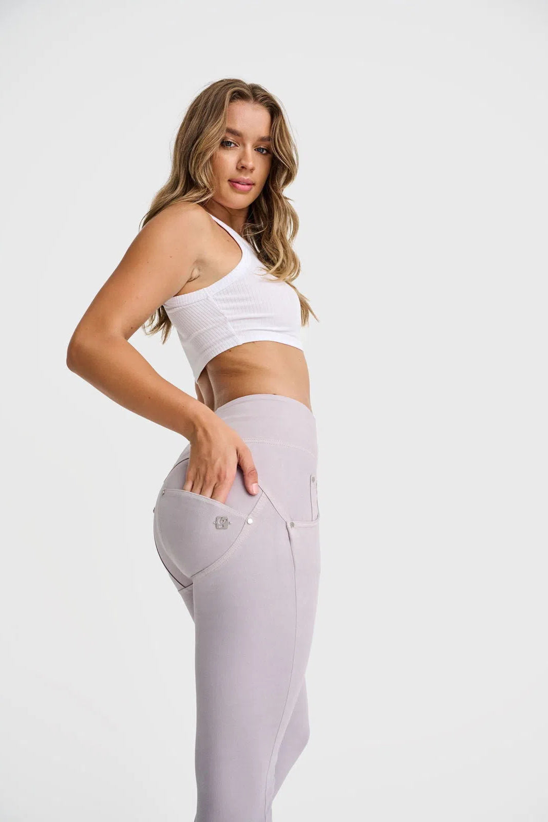 WR.UP® SNUG Jeans - High Waisted - Full Length - Light Grey 3