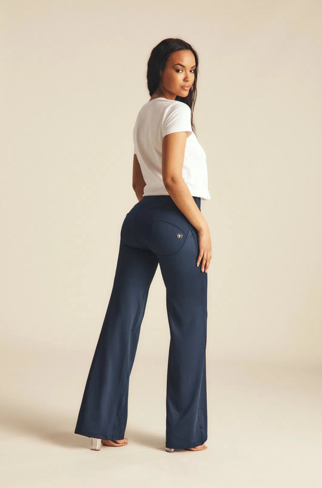 WRUP DIWO - High Waisted - Wide Leg - Deep Blue